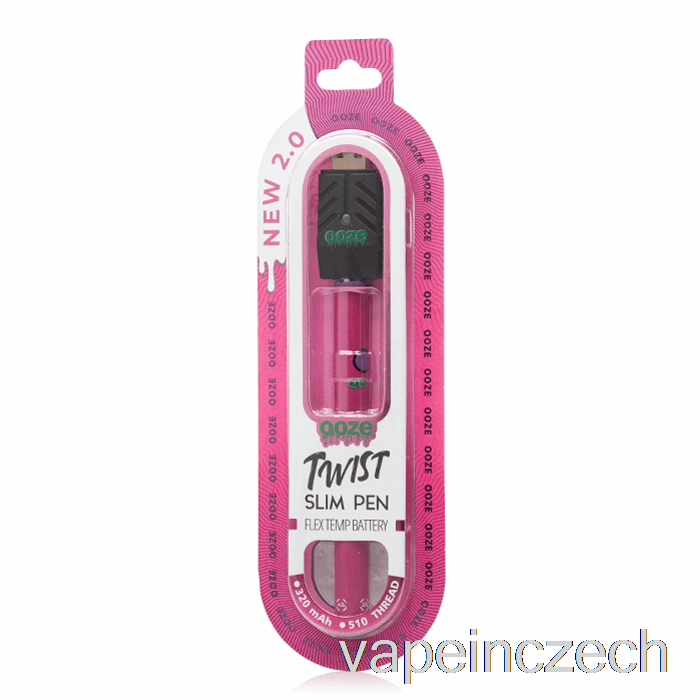 Ooze Slim Twist Pen 2.0 Flex Temp Battery Atomic Pink Vape Pen